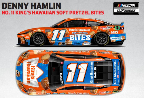 DENNY HAMLIN 2025 KING'S HAWAIIAN SOFT PRETZEL BITES 1/24 ELITE DIECAST (ADVANCED ORDER) DENNY HAMLIN 2025 KING'S HAWAIIAN SOFT PRETZEL BITES 1/24 ELITE DIECAST (ADVANCED ORDER)