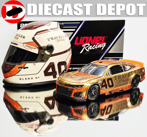JUSTIN ALLGAIER 2025 TRAVELLER WHISKEY COMBO- MINI HELMET & COLOR CHROME W/ STAMPED CHASSIS 1/24 ARC DIECAST JUSTIN ALLGAIER 2025 TRAVELLER WHISKEY COMBO- MINI HELMET & COLOR CHROME W/ STAMPED CHASSIS 1/24 ARC DIECAST