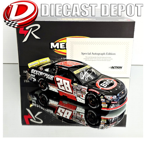 AUTOGRAPHED BRENDEN "BUTTERBEAN" QUEEN 2025 ARCA SERIES CHAMPION RACED VERSION  1/24 ARC DIECAST
