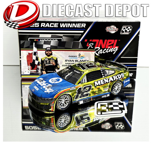 RYAN BLANEY 2025 PHOENIX WIN RACED VERSION MENARDS/ DUTCH BOY *COLOR CHROME* 1/24 ARC DIECAST