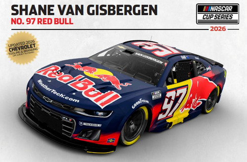 AUTOGRAPHED SHANE VAN GISBERGEN 2026 RED BULL 1/24 ACTION DIECAST (ADVANCED ORDER)