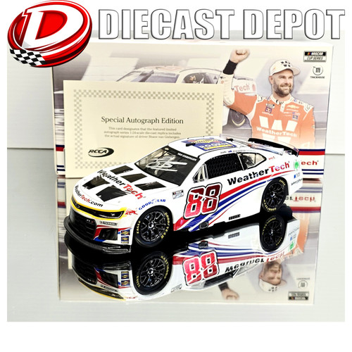 AUTOGRAPHED SHANE VAN GISBERGEN 2025 ROOKIE OF THE YEAR WEATHERTECH *GALAXY COLOR*  1/24 ARC DIECAST