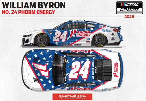 WILLIAM BYRON 2026 PHORM ENERGY *COLOR CHROME* 1/24 ARC DIECAST (ADVANCED ORDER)