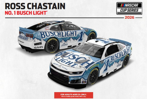 AUTOGRAPHED ROSS CHASTAIN 2026 BUSCH LIGHT 1/24 ARC DIECAST (ADVANCED ORDER)