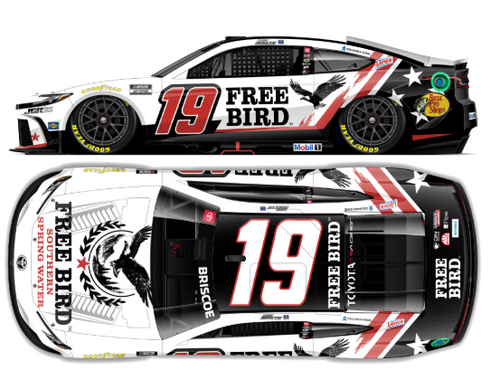 CHASE BRISCOE 2026 FREE BIRD *COLOR CHROME* 1/24 ARC DIECAST (ADVANCED ORDER)