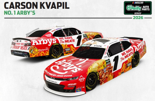 CARSON KVAPIL 2026 ARBY'S *COLOR CHROME* 1/24 ARC DIECAST (ADVANCED ORDER)