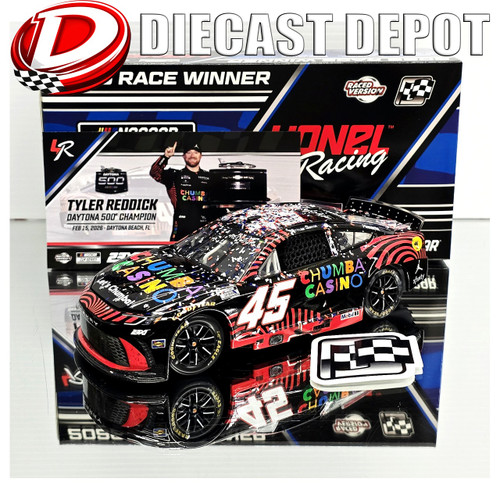 TYLER REDDICK 2026 DAYTONA 500 WIN CHUMBA CASINO RACED VERSION 1/24 ARC DIECAST