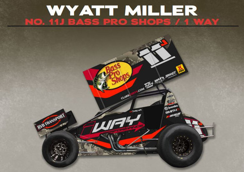 WYATT MILLER 2026 BASS PRO SHOPS SPRINT CAR 1/24 ARC DIECAST (ADVANCED ORDER)