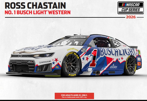 ROSS CHASTAIN 2026 BUSCH LIGHT FLAVOR SHOWDOWN 1/24 ARC DIECAST
