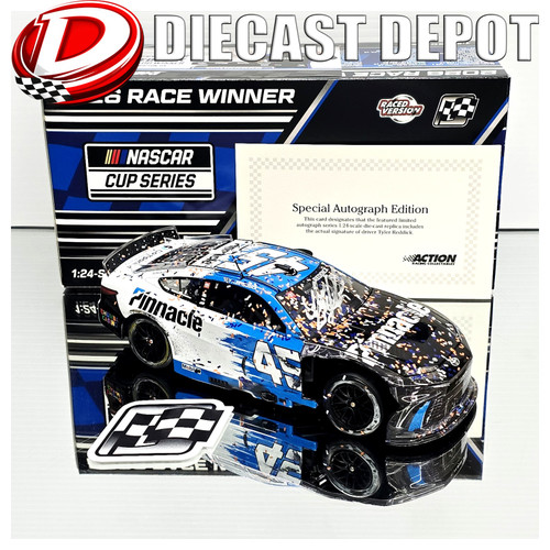 AUTOGRAPHED TYLER REDDICK 2026 ATLANTA WIN PINNACLE RACED VERSION 1/24 ARC DIECAST