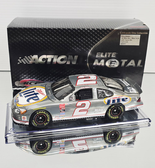 RUSTY WALLACE 2001 MILLER LITE *METAL FINISH* 1/24 RCCA ELITE DIECAST