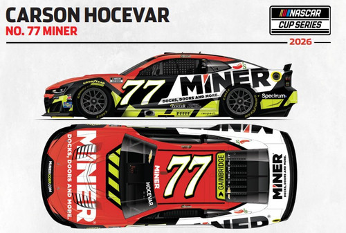 CARSON HOCEVAR 2026 MINER *COLOR CHROME* 1/24 ARC DIECAST (ADVANCED ORDER)
