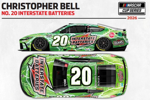 CHRISTOPHER BELL 2026 INTERSTATE BATTERIES  1/64 ARC DIECAST (ADVANCED ORDER)