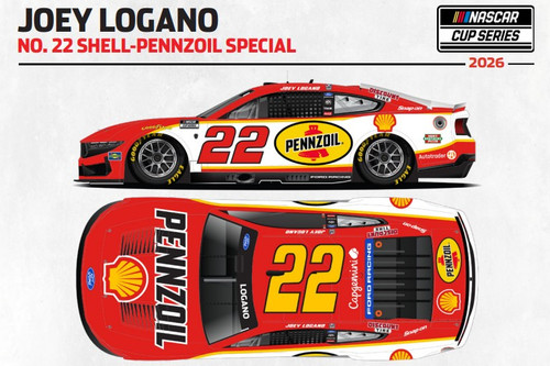 JOEY LOGANO 2026 SHELL-PENNZOIL RED SPECIAL 1/24 ELITE DIECAST (ADVANCED ORDER)