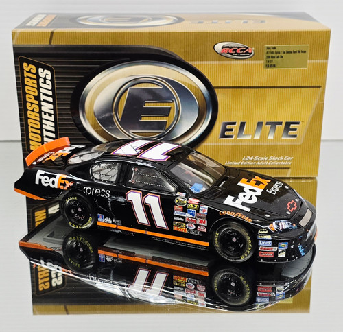 DENNY HAMLIN 2006 SHOOTOUT WIN RACED VERSION FEDEX EXPRESS *W/ BURNOUT TIRE DETAIL* 1/24 RCCA ELITE