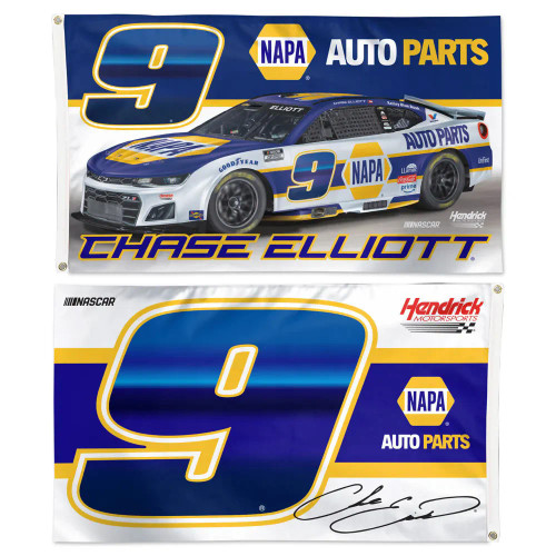 CHASE ELLIOTT 2026 NAPA 2-SIDED FLAG 3'X5' BY WINCRAFT