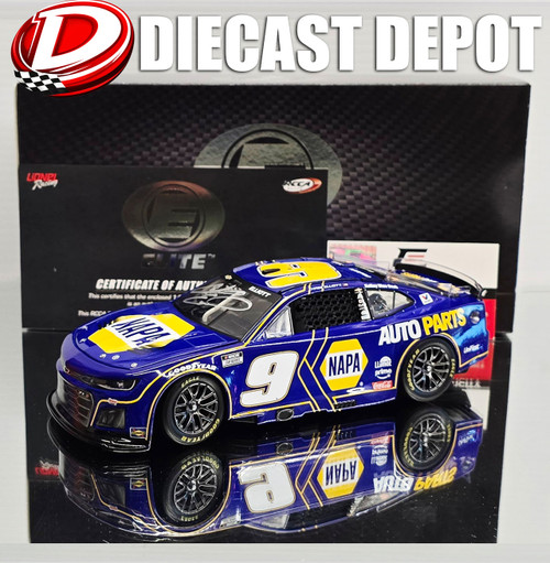 AUTOGRAPHED CHASE ELLIOTT 2025 NAPA 1/24 ELITE DIECAST