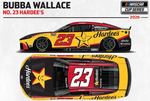 BUBBA WALLACE 2026 HARDEE'S 1/24 ELITE DIECAST (ADVANCED ORDER)