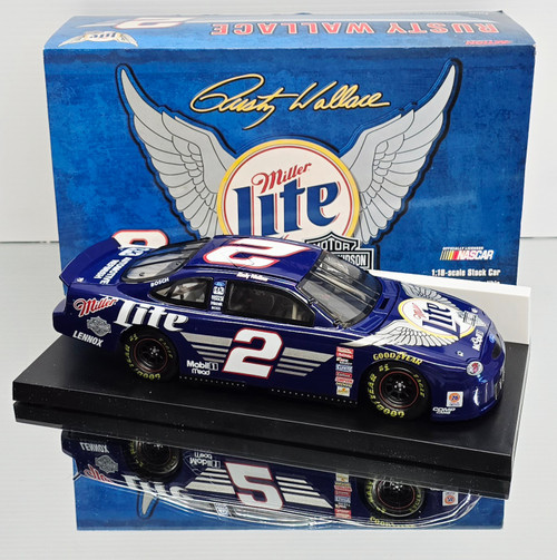 RUSTY WALLACE 1999 HARLEY-DAVIDSON MILLER LITE 1/18 ACTION DIECAST