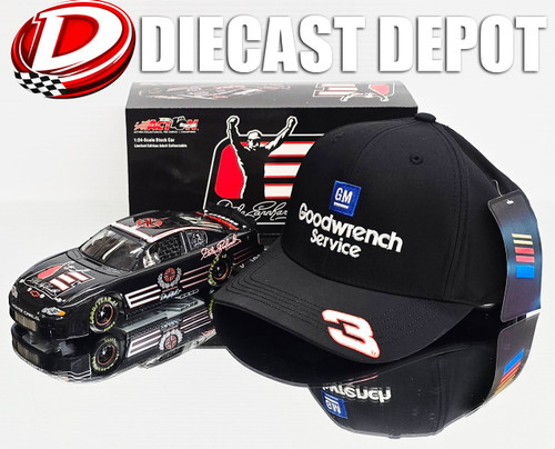 DALE EARNHARDT SR LEGACY CAR & HAT COMBO DEAL 1/24 ACTION DIECAST
