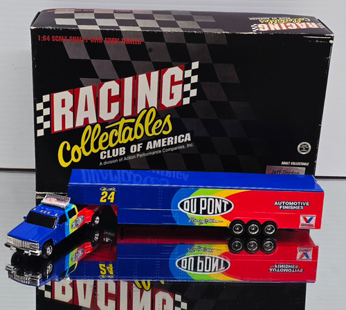 JEFF GORDON 1995 DUPONT DUALLY & TRAILER 1/64 RCCA DIECAST