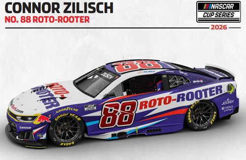 CONNOR ZILISCH 2026 ROTO ROOTER CUP SERIES *COLOR CHROME*  1/24 ARC DIECAST (ADVANCED ORDER)