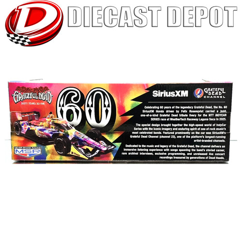 Felix Modle FELIX ROSENQVIST 2025 GRATEFUL DEAD X MEYER SHANK RACING INDY CAR 1/18 ...