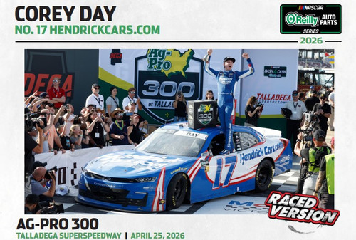 COREY DAY 2026 TALLADEGA WIN HENDRICKCARS.COM RACED VERSION *COLOR CHROME* 1/24 ARC DIECAST (ADVANCED ORDER)