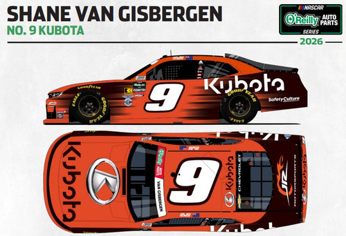 SHANE VAN GISBERGEN 2026 KUBOTA 1/24 ARC DIECAST (ADVANCED ORDER)