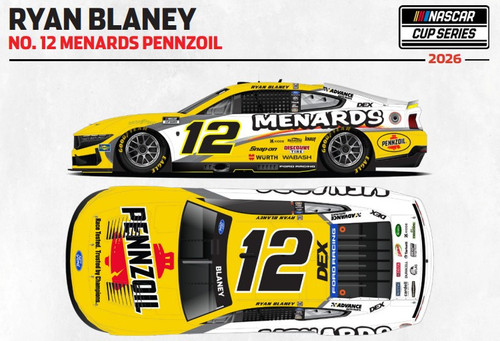 RYAN BLANEY 2026 MENARDS/ PENNZOIL 1/64 ARC DIECAST (ADVANCED ORDER)
