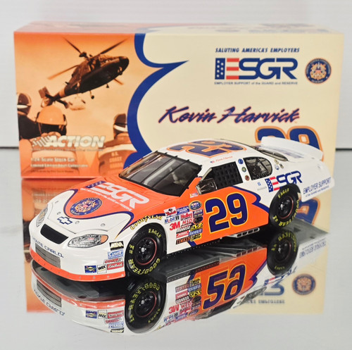 KEVIN HARVICK 2004 ESGR/ COAST GUARD 1/24 ACTION DIECAST