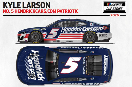 KYLE LARSON 2026 PATRIOTIC HENDRICKCARS.COM 1/24 ELITE DIECAST (ADVANCED ORDER)