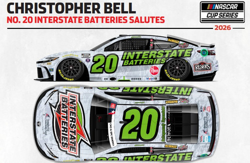 CHRISTOPHER BELL 2026 INTERSTATE BATTERIES SALUTES 1/24 ELITE DIECAST (ADVANCED ORDER)