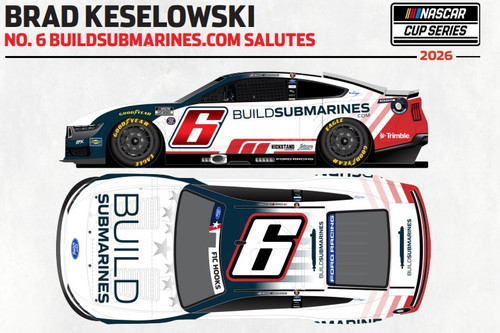 BRAD KESELOWSKI 2026 BUILDSUBMARINES.COM SALUTES 1/24 ELITE DIECAST (ADVANCED ORDER)