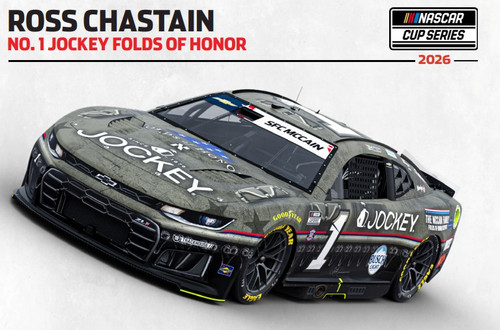 ROSS CHASTAIN 2026 JOCKEY FOLDS OF HONOR 1/24 ARC DIECAST (ADVANCED ORDER)