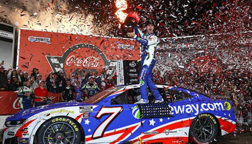 DANIEL SUAREZ 2026 CHARLOTTE COKE 600 WIN FREEWAY RACED VERSION *COLOR CHROME* 1/24 ARC DIECAST (ADVANCED ORDER)