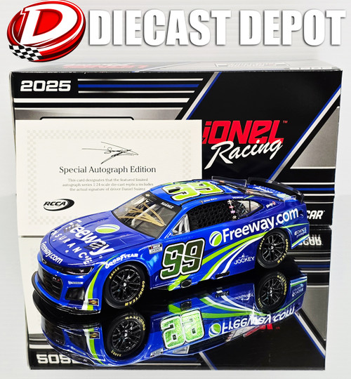 AUTOGRAPHED DANIEL SUAREZ 2025 FREEWAY 1/24 ARC DIECAST