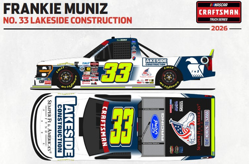FRANKIE MUNIZ 2026 LAKESIDE CONSTRUCTION TRUCK 1/24  ARC DIECAST (ADVANCED ORDER)