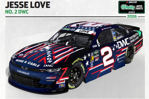 JESSE LOVE 2026 DWC *COLOR CHROME* 1/24 ARC DIECAST (ADVANCED ORDER)