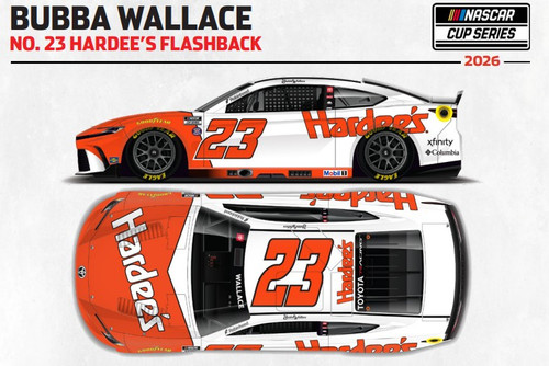 BUBBA WALLACE 2026 HARDEE'S FLASHBACK 1/24 ARC DIECAST (ADVANCED ORDER)