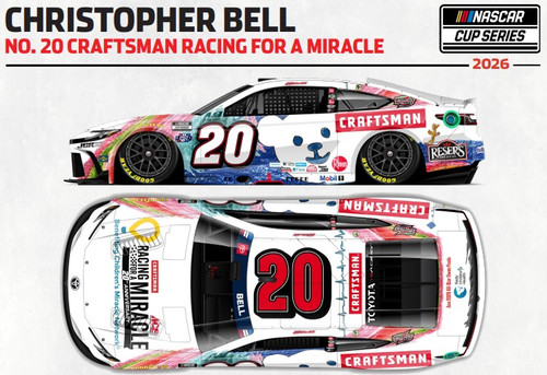 CHRISTOPHER BELL 2026 CRAFTSMAN RACING FOR A MIRACLE 1/24 ARC DIECAST (ADVANCED ORDER)