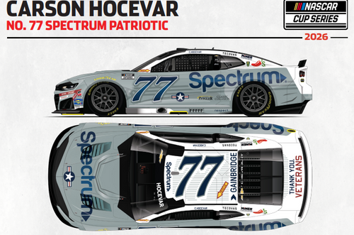CARSON HOCEVAR 2026 SPECTRUM PATRIOTIC 1/24 ELITE DIECAST (ADVANCED ORDER)