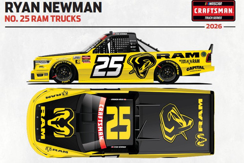 RYAN NEWMAN 2026 RAM TRUCK 1/64  ARC DIECAST (ADVANCED ORDER)
