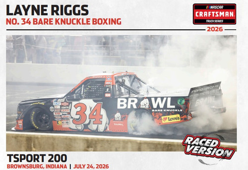 LAYNE RIGGS 2026 INDIANA WIN BARE KNUCKLE BOXING RACED VERSION TRUCK 1/24 ARC DIECAST (ADVANCED ORDER)