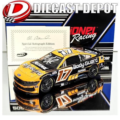 AUTOGRAPHED CHRIS BUESCHER 2026 BODY GUARD 1/24 ARC DIECAST