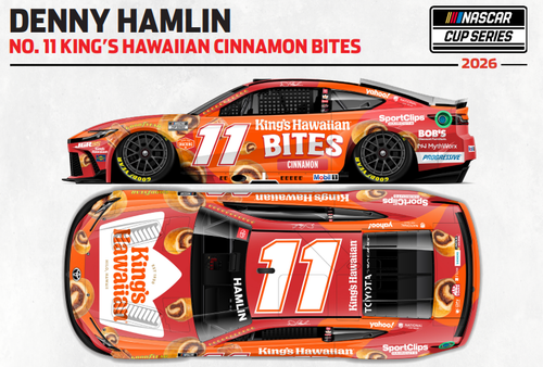 DENNY HAMLIN 2026 KING'S HAWAIIAN CINNAMON BITES 1/24 ARC DIECAST (ADVANCED ORDER)