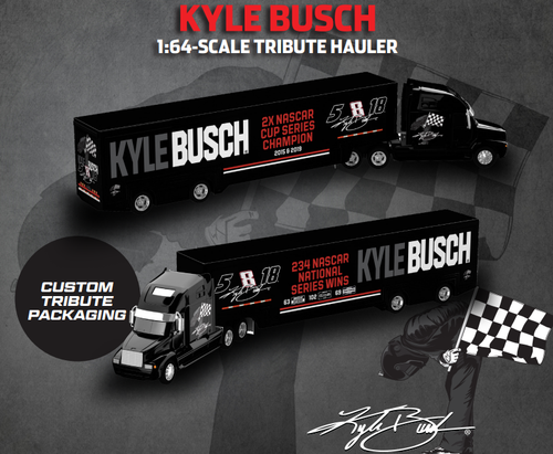 KYLE BUSCH 2026 TRIBUTE HAULER TRANSPORTER 1/64 ARC   (ADVANCED ORDER)