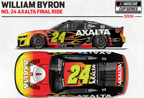 WILLIAM BYRON 2026 AXALTA FINAL RIDE *COLOR CHROME* 1/24 ARC DIECAST (ADVANCED ORDER)