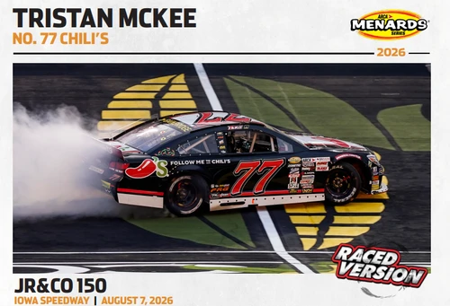 TRISTAN MCKEE 2026 IOWA WIN CHILI'S RACED VERSION ARCA SERIES  1/24 ARC DIECAST  (ADVANCED ORDER)