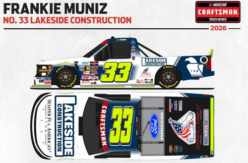 FRANKIE MUNIZ 2026 LAKESIDE CONSTRUCTION TRUCK 1/64  ARC DIECAST (ADVANCED ORDER)